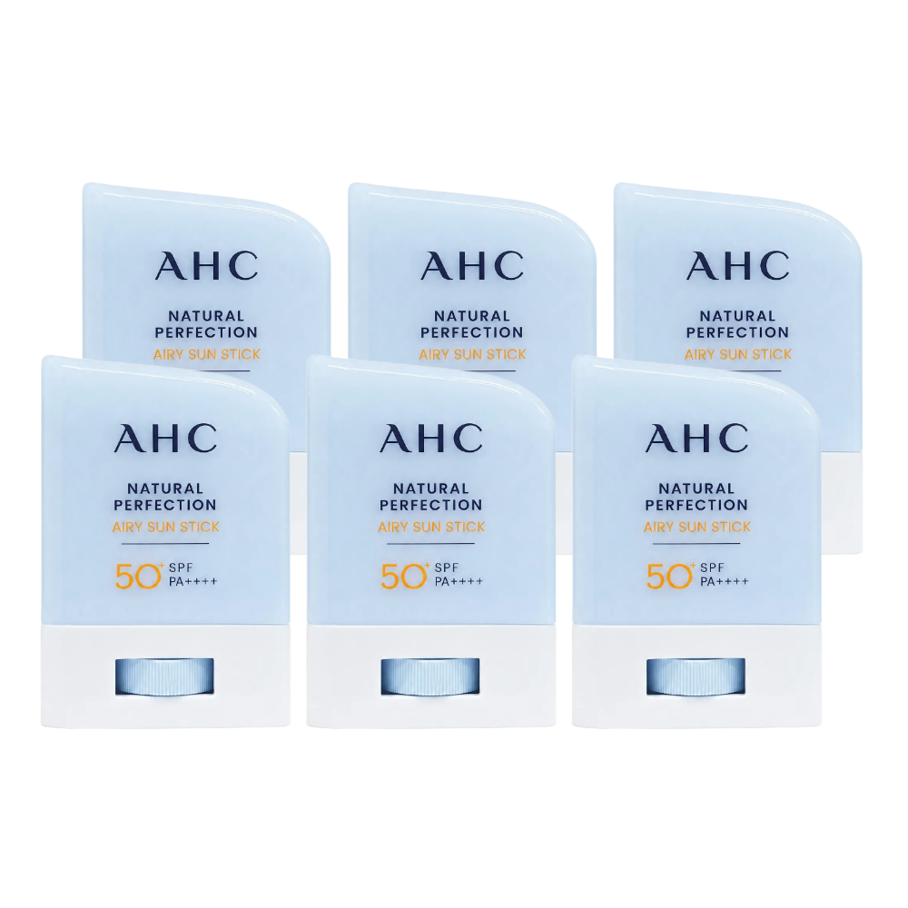 AHC 내추럴퍼펙션에어리선스틱 지속 내수성 산뜻 보송 선스틱 14g, 6개 - 상품 이미지