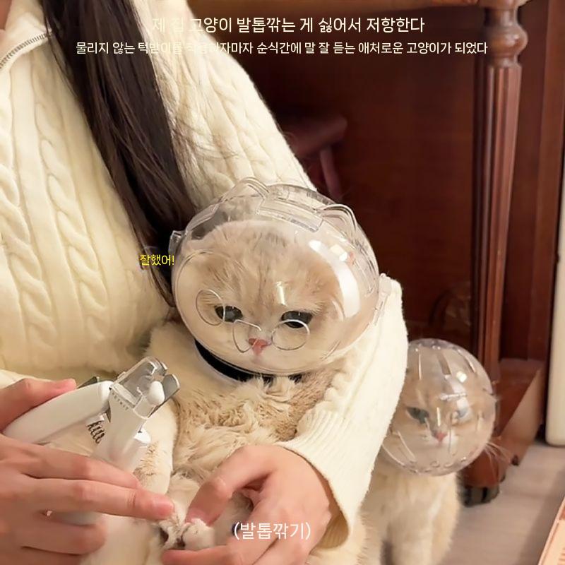 제거용 풋브러쉬 발바닥 발각질제거기 양면 풋파일발각질제거 뒷꿈치 발뒤꿈치 굳은살 발뒷꿈치 소형 고양이 후드 (2.5-5kg) - 상세 이미지 4