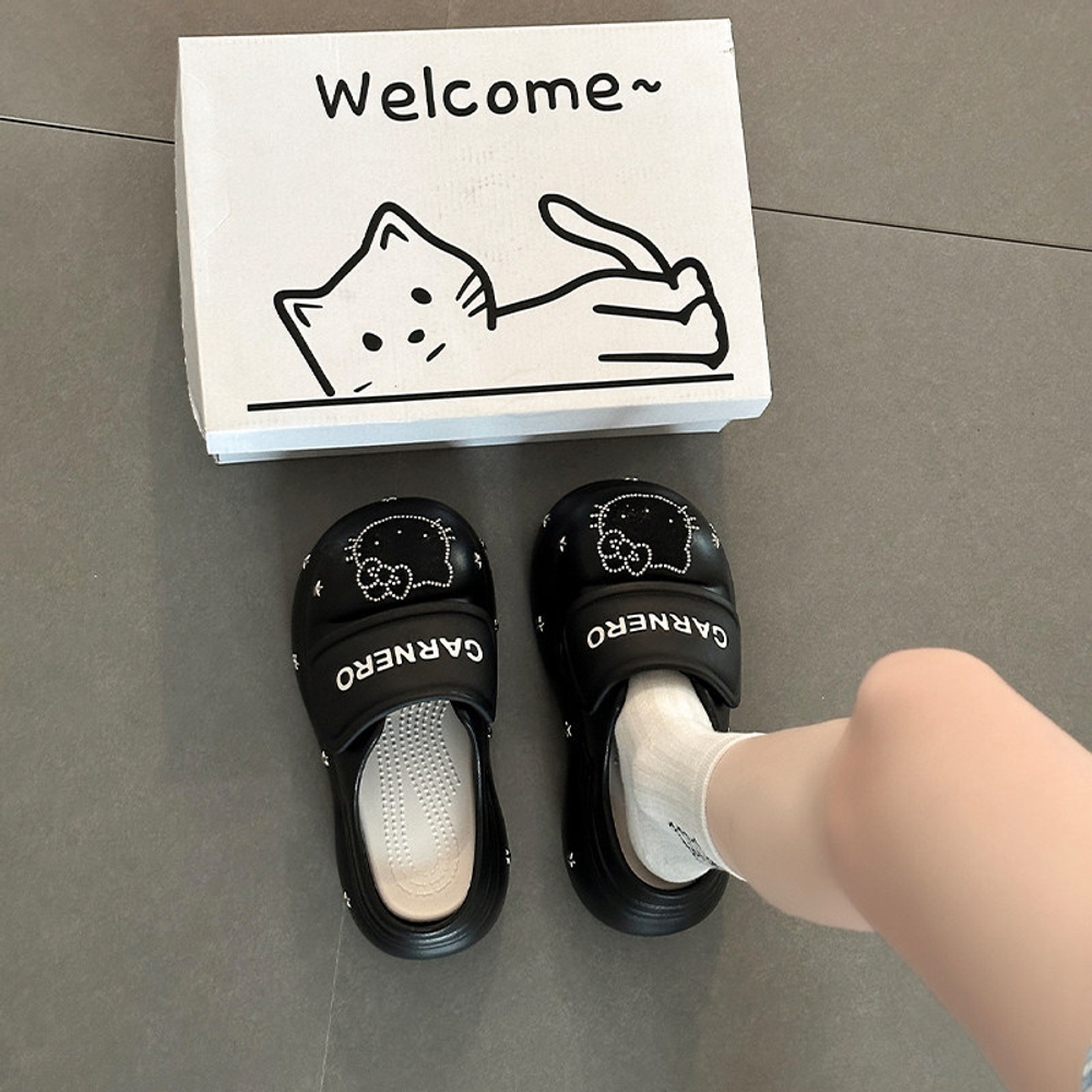 여성 여름 통굽 슬리퍼 슈즈 3컬러 데일리 해외판 오프화이트 35-36 / 225~230mm - 상세 이미지 3