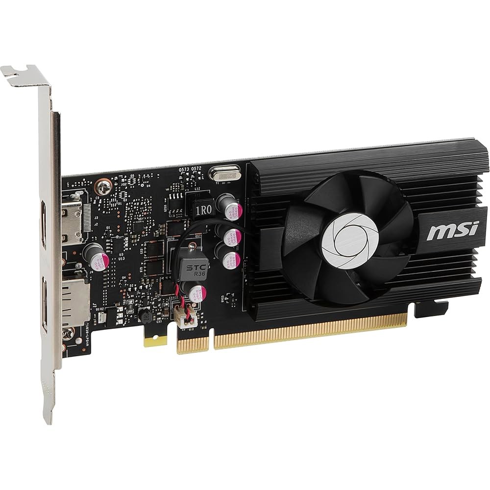 MSI 게이밍 지포스 GT 1030 4GB DDR4 64비트 HDCP 지원 DirectX 12 DP / HDMI 싱글 팬 OC 그래픽 카드 (GT 4GD4 LP OC) - 상세 이미지 3