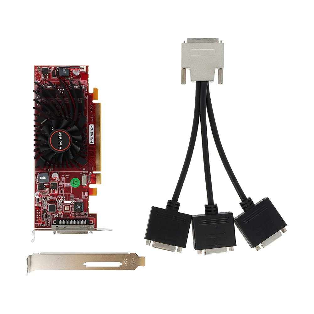 비전텍 라데온 5450 SFF 512MB DDR3 3M(3배 DVI-D) 그래픽 카드 - 900344 - 상세 이미지 2