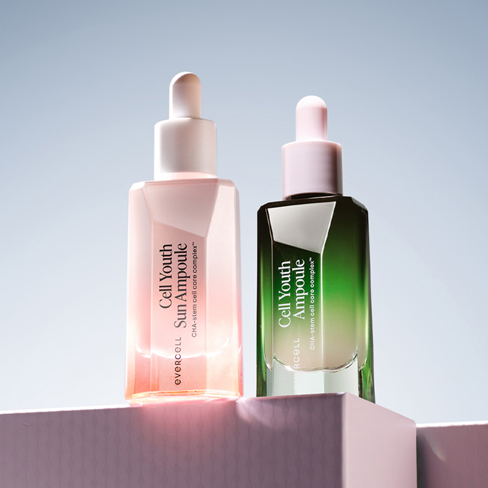 [듀오세트] 에버셀 셀 유스 앰플30ml+선앰플30ml 안티에이징 수분 선크림 미백 자외선차단제 제품 이미지