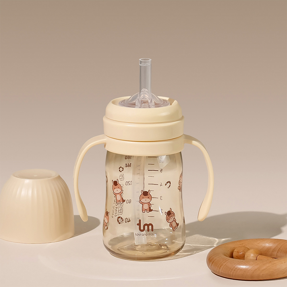 [토비앤몰리] 마리 새지 않는 아기 유아 어린이집 빨대컵 180ml 280ml - 상세 이미지 2