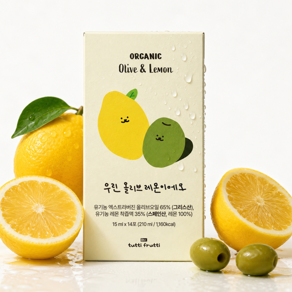 뚜띠프루티 유기농 올리브 레몬 더블샷 올레샷 올리브레몬샷 즙 올리브오일 스틱, 3박스 - 상세 이미지 3