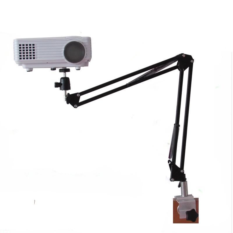 빔프로젝터 거치대 자바라 집게형 틈새 듀얼용 싱글용 기본형 70cm - 상품 이미지