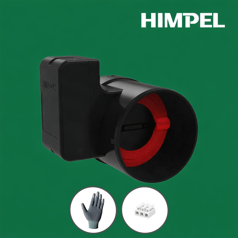 힘펠 욕실환풍기 전동댐퍼 MDD-100DP-P 연결배관-100mm 자가설치 - 상품 이미지