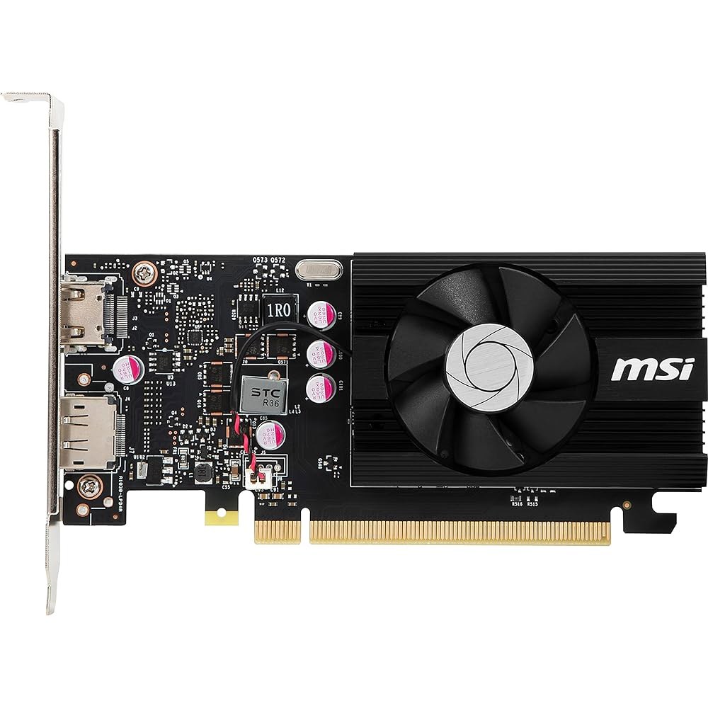 MSI 게이밍 지포스 GT 1030 4GB DDR4 64비트 HDCP 지원 DirectX 12 DP / HDMI 싱글 팬 OC 그래픽 카드 (GT 4GD4 LP OC) - 상세 이미지 2