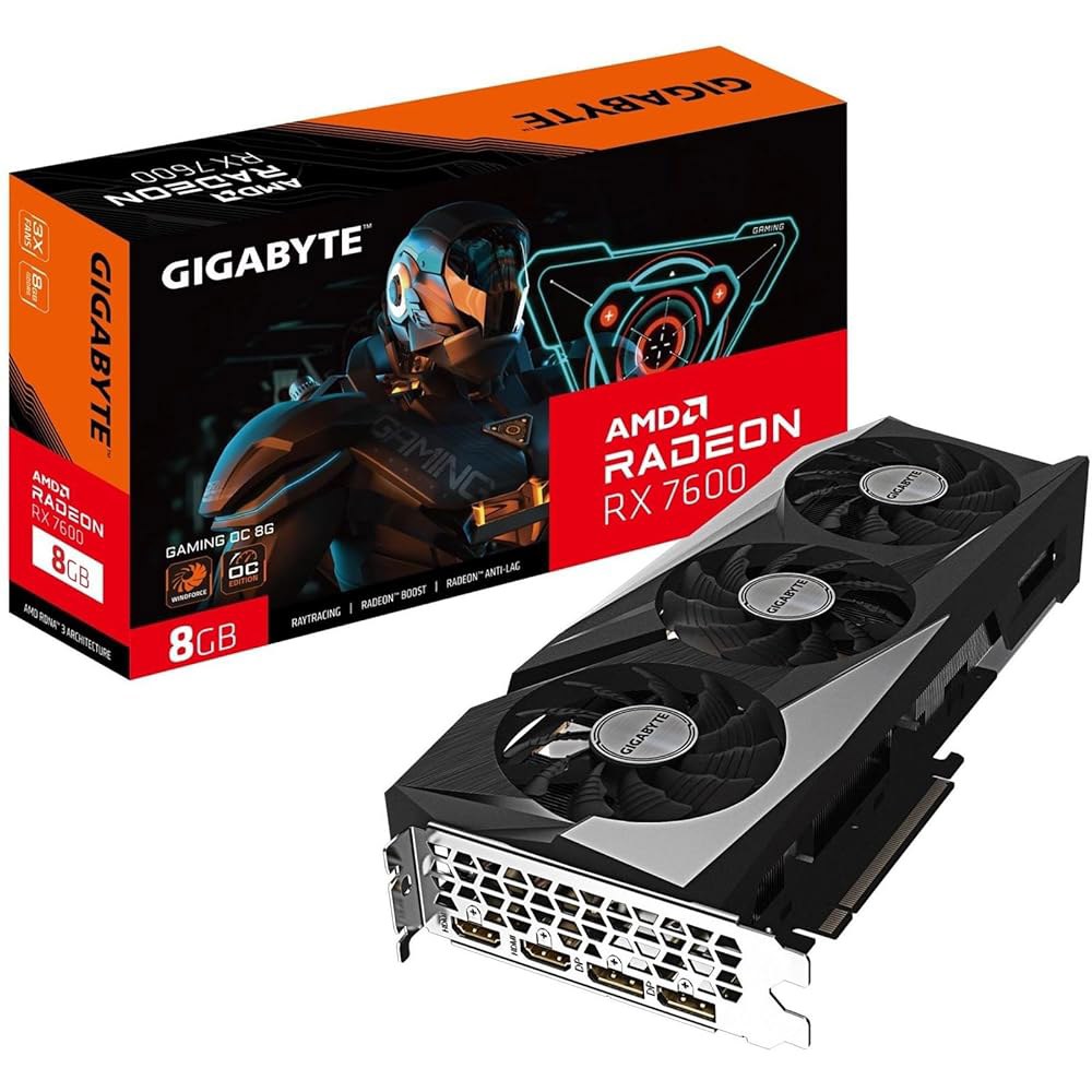 기가바이트 VGA GBT RX 7600 8GB 게이밍 OC 그래픽 카드 - 상품 이미지