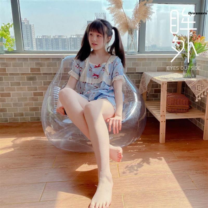 투명비치소파 야외 거실 투명에어소파 쇼파 대형 패브릭 전동 가죽 천연면피 기능성 모듈 스툴 - 상세 이미지 2