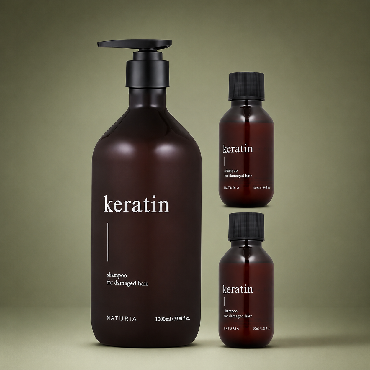나투리아 케라틴 샴푸 1000ml+100ml - 상품 이미지