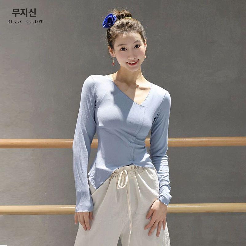 현대무용복 상의 발레 의상 연습복 입시복 프루트그린 S - 상세 이미지 2