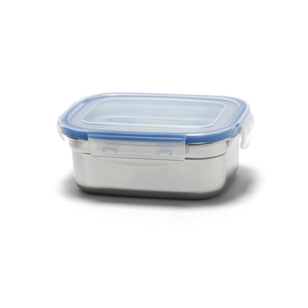 키친아트 스텐304 반찬통 사각 밀폐용기 보관용기 500ml, 1개 - 상품 이미지