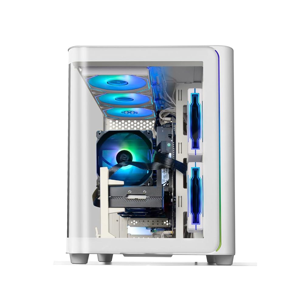 LXZ 게이밍 PC 코어 i7-14700F 컴퓨터, RTX 5060 8G, 16G DDR5 RAM, 1TB NVME 3.0 SSD, 사전 제작 데스크톱, 가정 및 사무실용 VR - 상세 이미지 3
