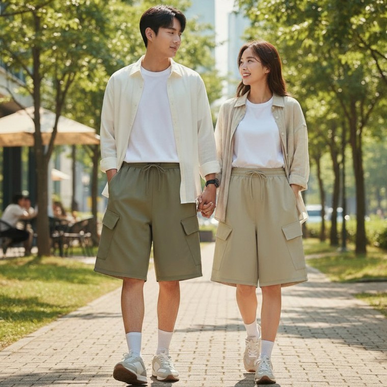 오타이탄 남녀공용 카고 버뮤다 반바지 SD-260522 - 상품 이미지