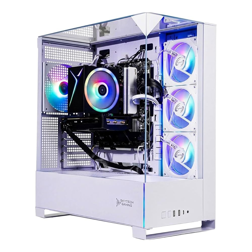 스카이테크 게이밍 아치엔젤 5 PC, AMD 라이젠 7 7700 3.8GHz, 엔비디아 RTX 5060, 1TB NVMe SSD, 32GB DDR5 RAM 6000, 750W 골드 - 상품 이미지