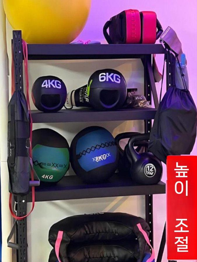 요가매트 홈트매트 보관대 스탠드형 운동소도구 운동매트 정리 필라테스 NBR TPE 4층 경량 120x40x200 110kg - 상세 이미지 4