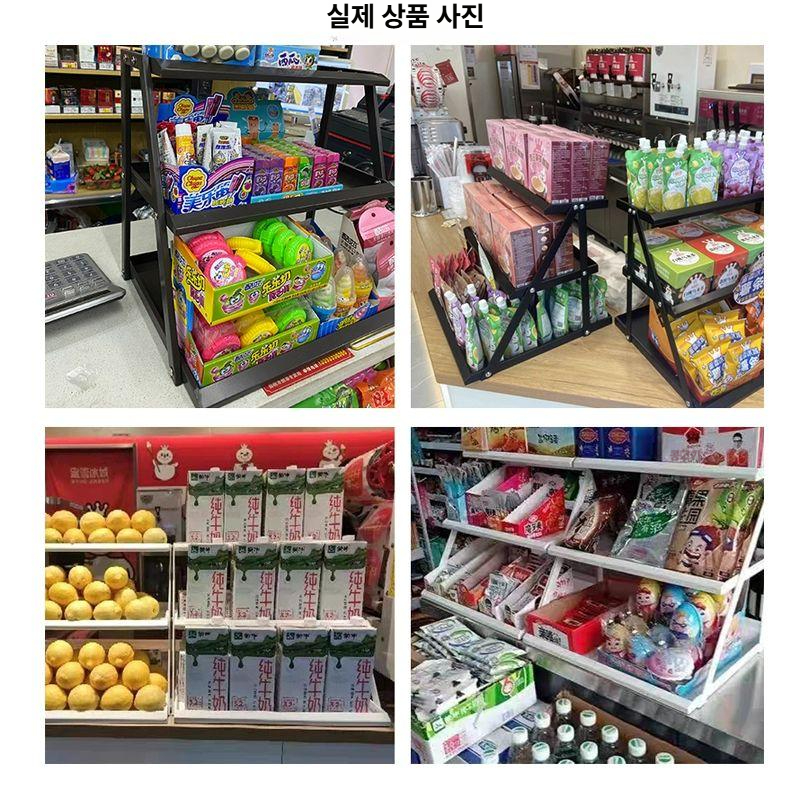 편의점 진열장 선반 과자 단면 매장 카운터 슈퍼마트 간식 진열대 베이커리 철제 - 상세 이미지 5
