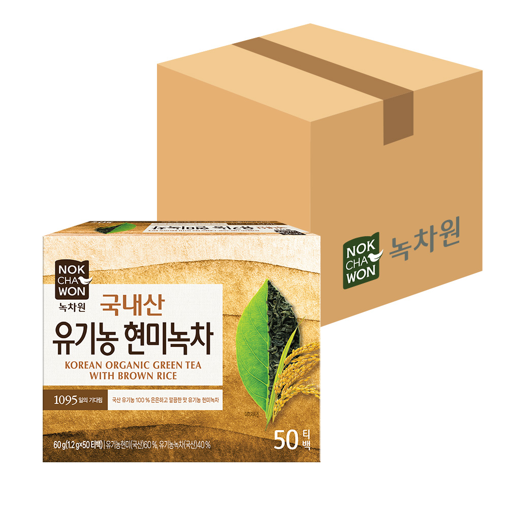 녹차원 유기농 현미녹차 60g, 30개 - 상품 이미지