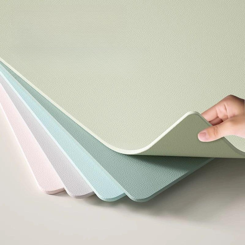 책상커버 주문제작 매트 사무실 책상보 미끄럼방지 pvc 말차그린 40x60cm