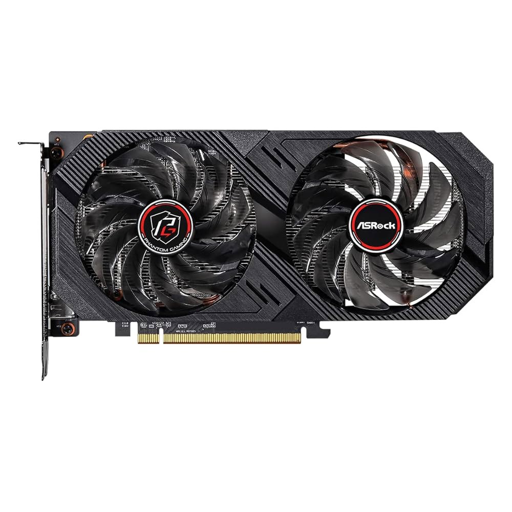 ASRock AMD 라데온 RX 6500 XT 팬텀 게이밍 D 4GB OC GDDR6 0dB 사일런트 쿨링 18Gbps 64비트 7680 x 4320 그래픽 카드 듀얼 팬 HDMI - 상세 이미지 2