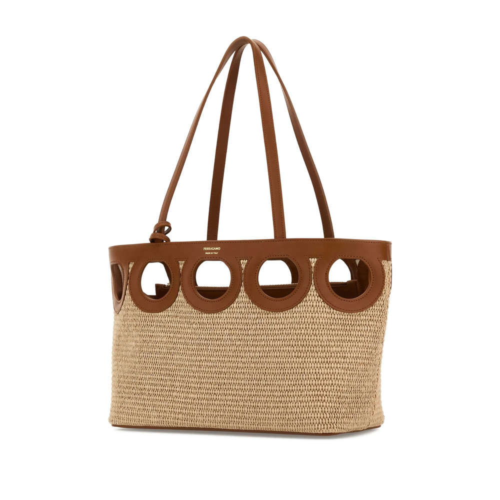 페라가모 여성 숄더 가방 FW26 21A206 0783832 NATUR - 상세 이미지 3