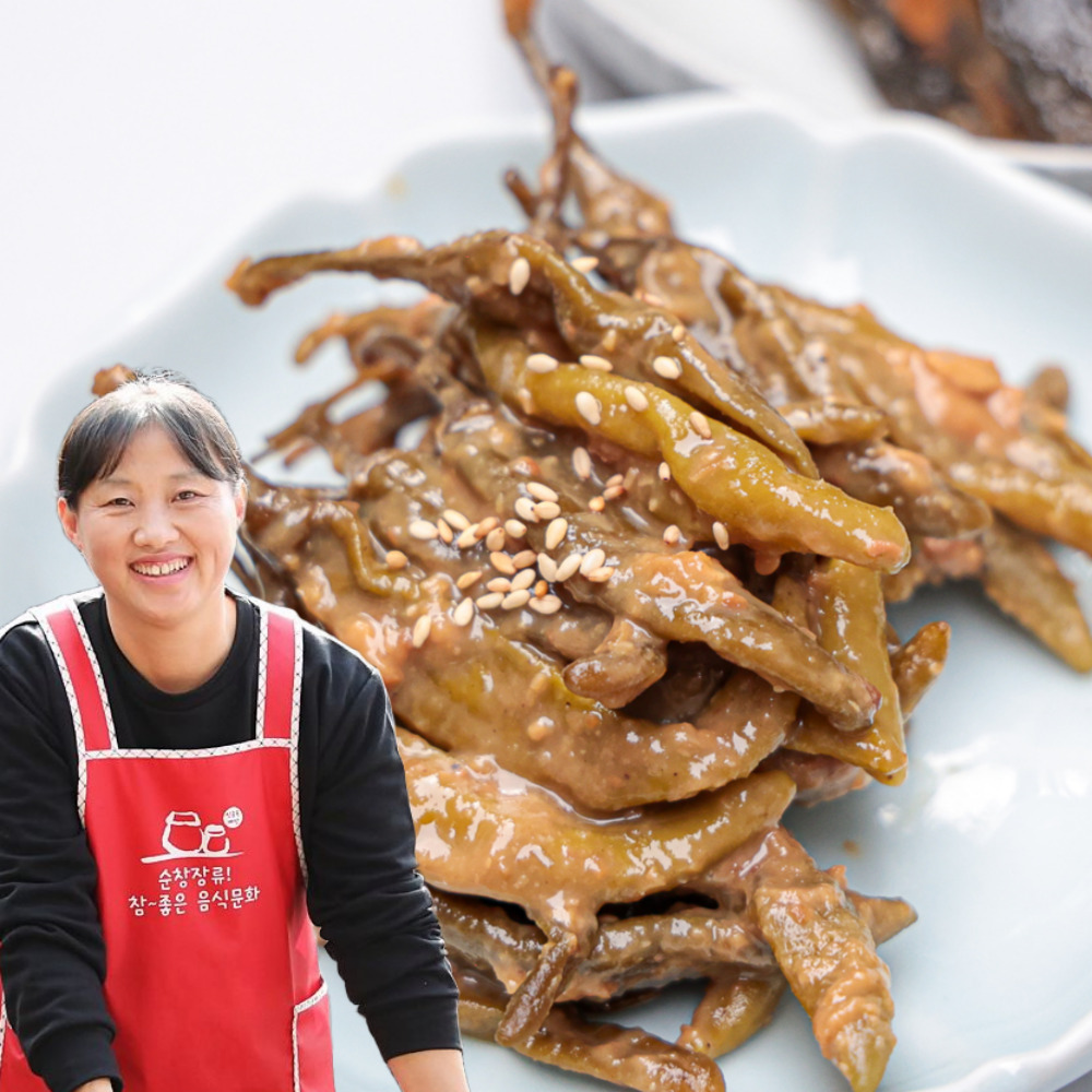 된장고추장아찌 삭힌 고추 무침 국산재료 순창 가남 1kg, 1개 - 상품 이미지