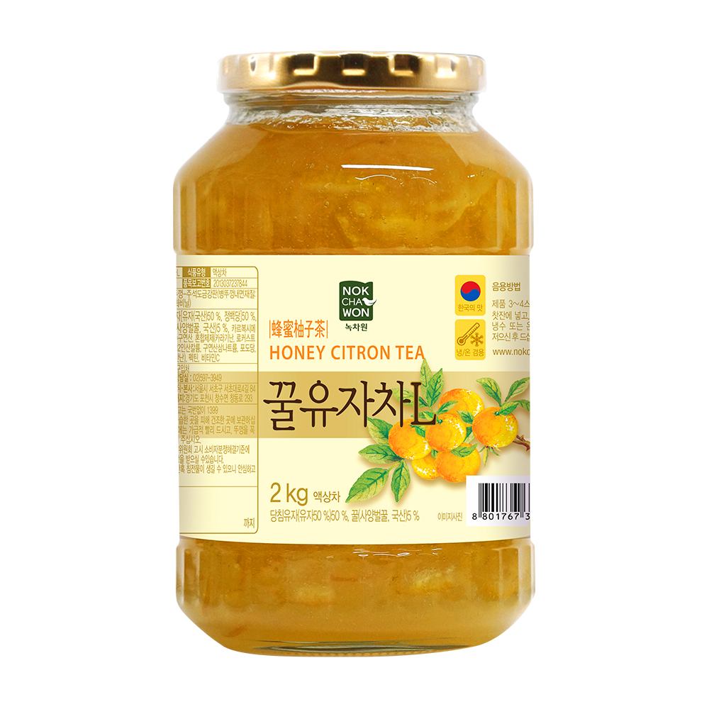 녹차원 대용량 꿀유자차 2KG - 상품 이미지