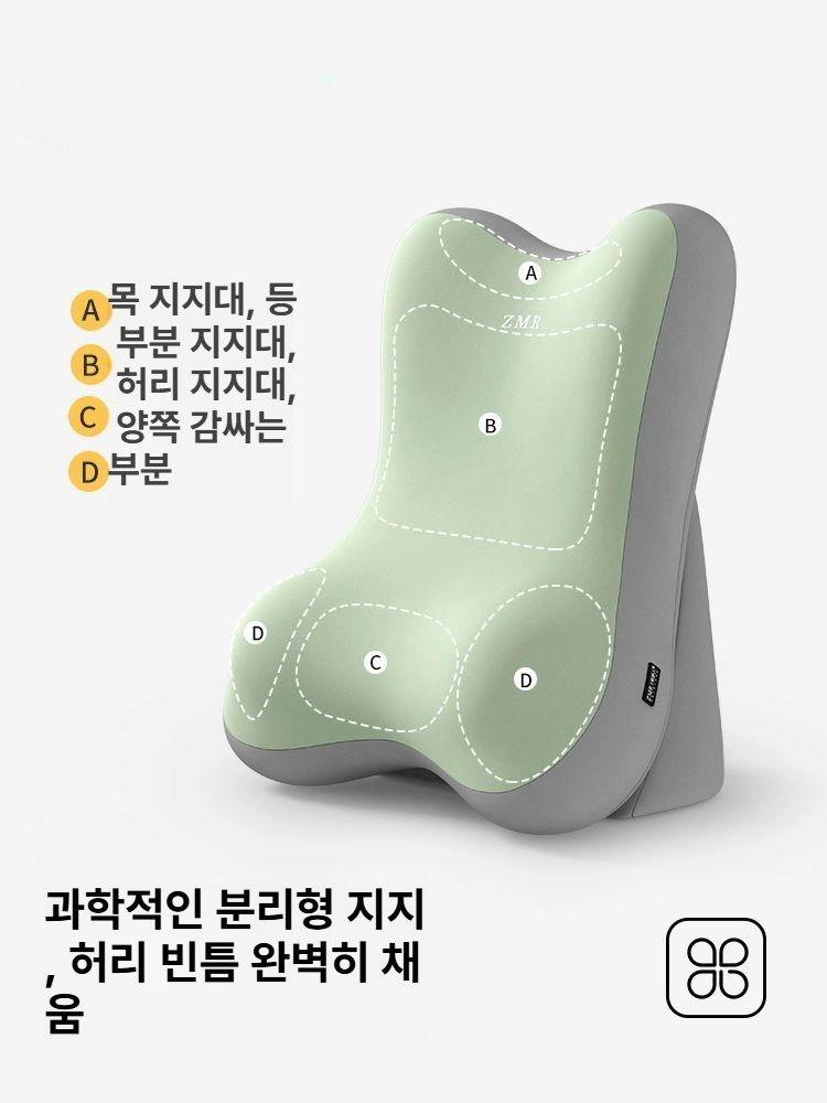 침대 쇼파 등받이 쿠션 목베개 요추 허리 받침 헤드 편안한 수면 쿠션 - 상세 이미지 2