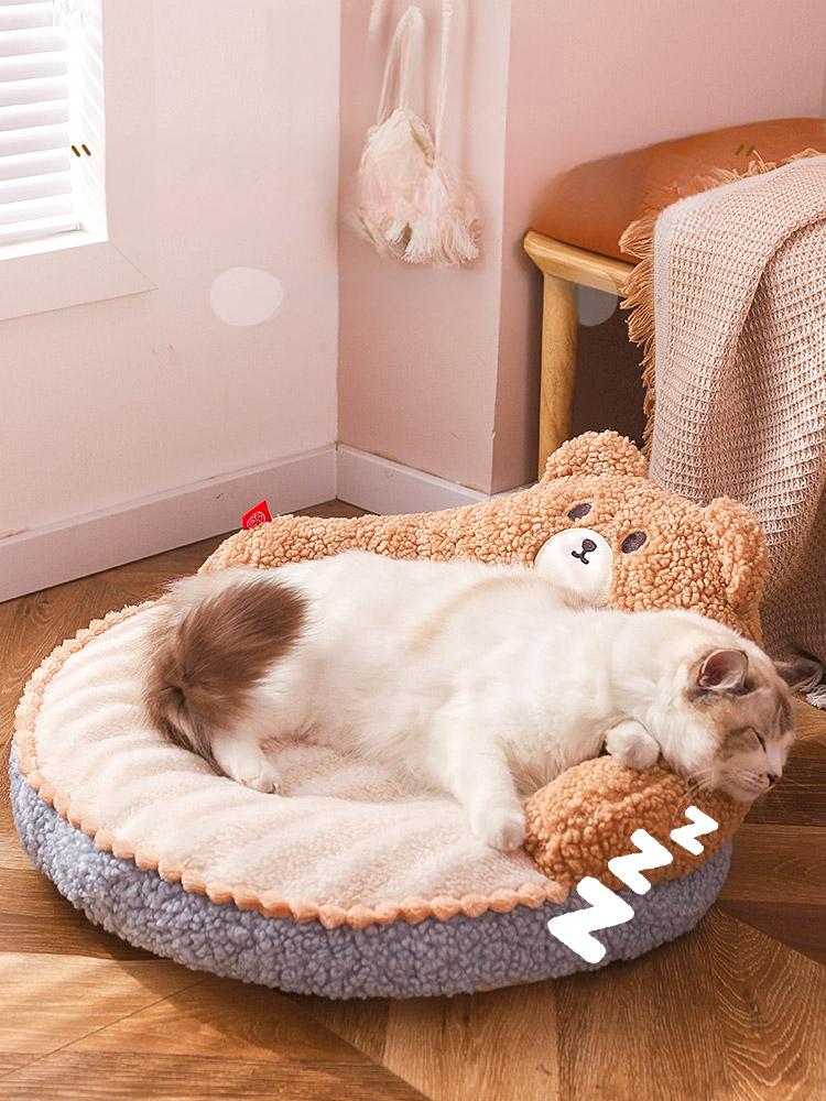반려동물용 방석 고양이집 사계절 정면 강아지하우스 푹신한 애완동물집 애견 쇼파 - 상세 이미지 3