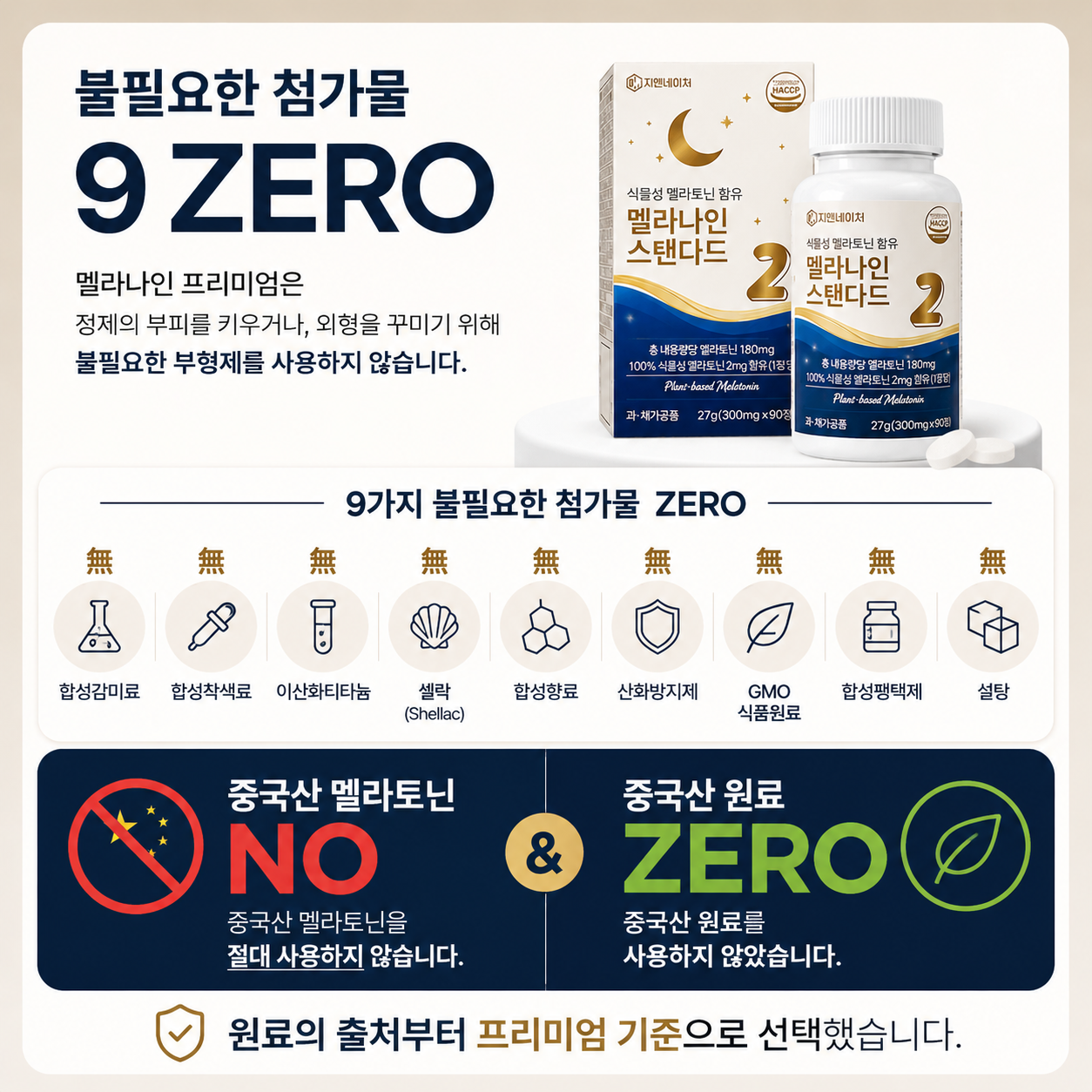 6개월분 지엔네이쳐 식물성멜라토닌 2mg 멜라나인 스탠다드 보조제 영양제 90정, 2개 이미지 8