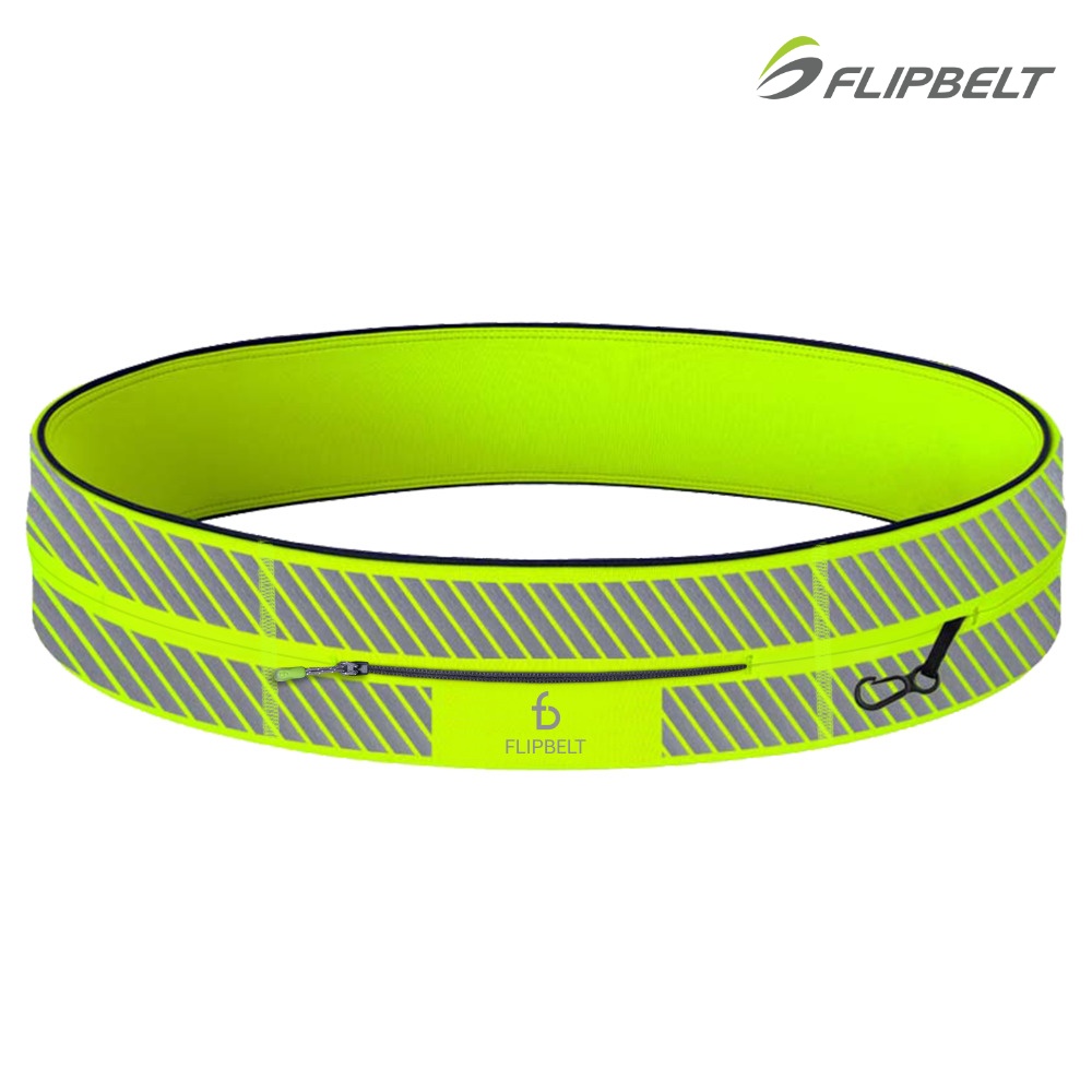 플립벨트 지퍼 리플렉티브 러닝벨트 러닝파우치 마라톤 런닝힙색 야간러닝 나이트런 - 상세 이미지 3