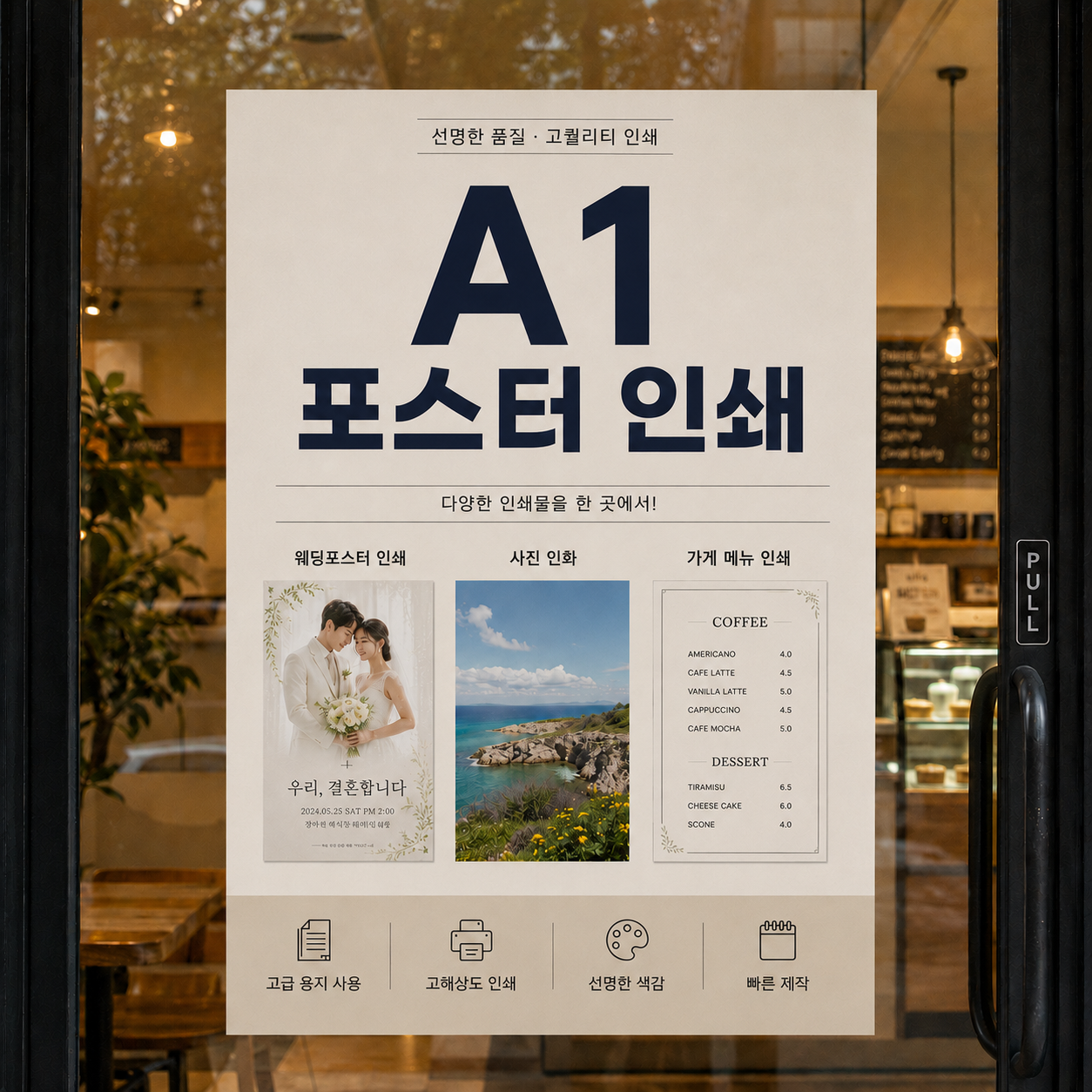 A1 인쇄 제작 인화 출력 A1 사이즈 포스터 소량 매트지 주문제작 상품 이미지