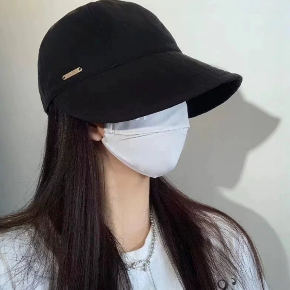 여성 자외선차단 썬캡 챙넓은 마스크걸이 벙거지 - 상세 이미지 4