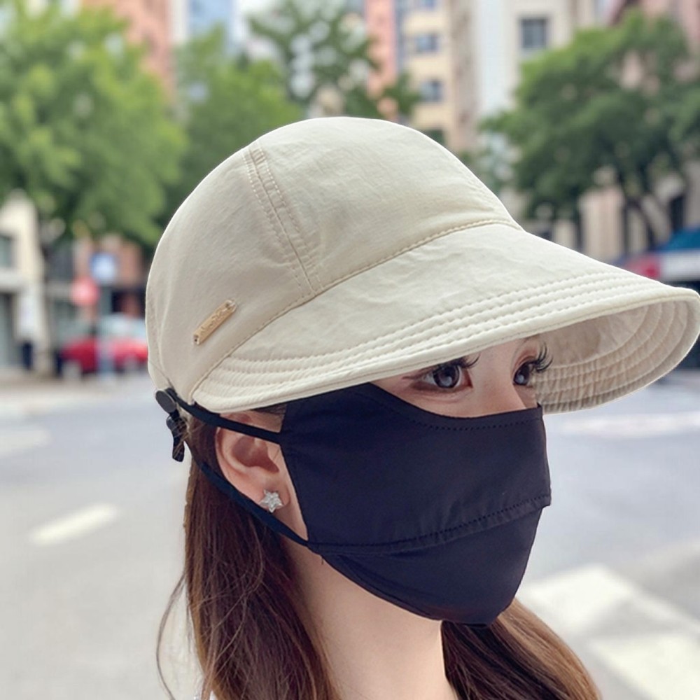여성 자외선차단 썬캡 챙넓은 마스크걸이 벙거지 이미지 7