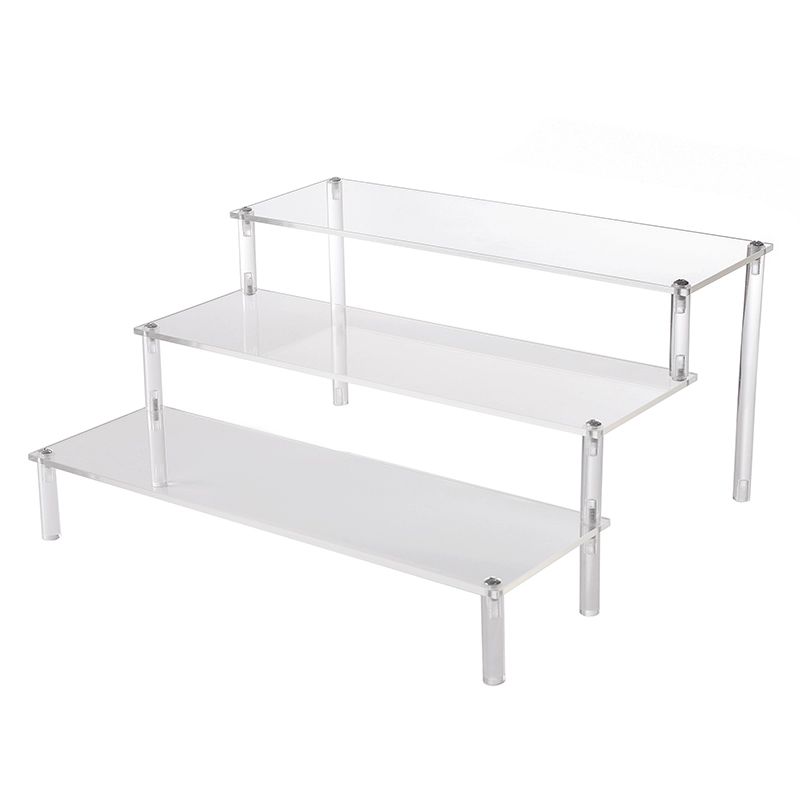 전시대 투명 아크릴 디스플레이 계단 진열 받침대 투명 1단 20cmx8cm 1 개 1x1 - 상세 이미지 2