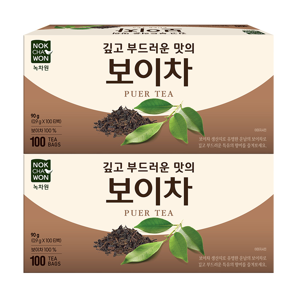 녹차원 보이차 100개입, 2개 - 상품 이미지