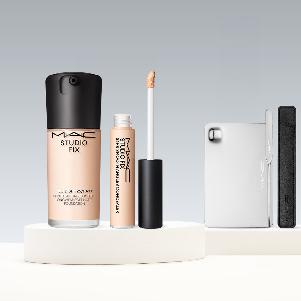 [라운지] 새틴광 메이크업 듀오 (파운데이션 30ml & 컨실러 7ml) (+ 스파츌라 & 미니 팔레트 증정) - 상품 이미지