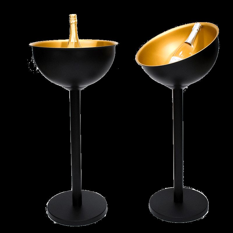 와인칠러 스탠드 쿨러 칠링백 칠러 양동이 모델 A 골드 키 큰 - 상세 이미지 5