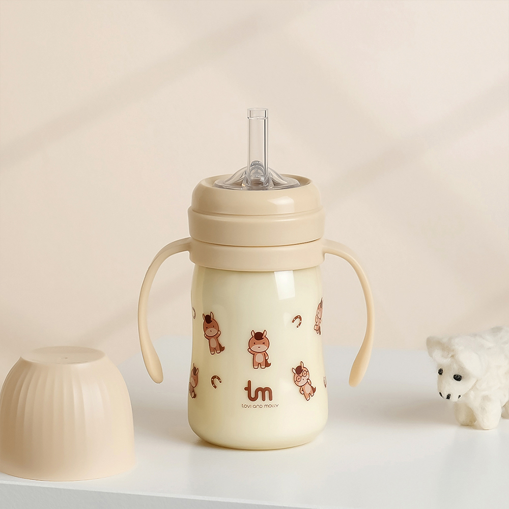[토비앤몰리] 마리 새지 않는 아기 유아 어린이집 빨대컵 180ml 280ml 이미지 6