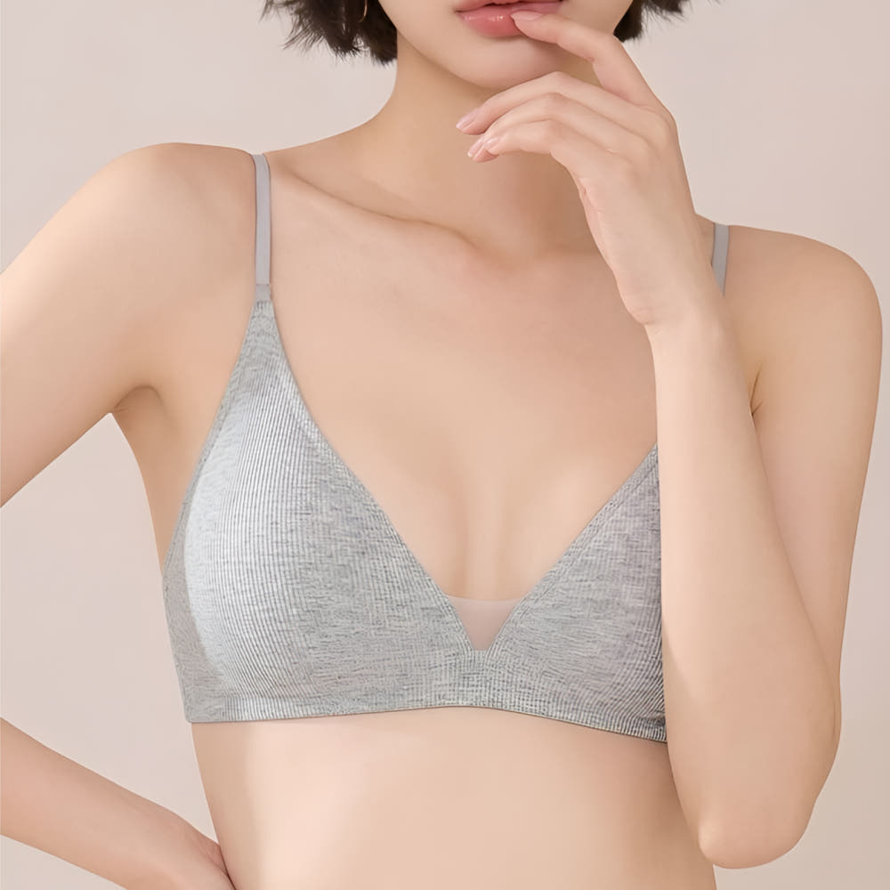 아브라 패드없는 브라렛 골지 니플브라 미니마이저
