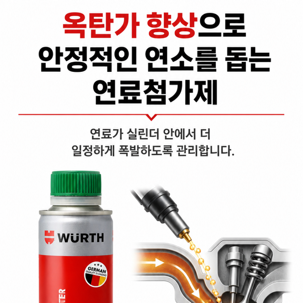 뷔르트 가솔린 옥탄부스터 300ml 자동차 노킹방지 첨가제 휘발유 하이브리드 - 상세 이미지 4