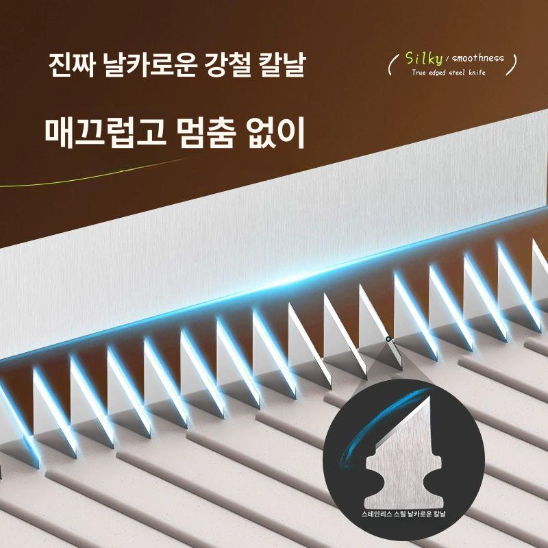최고급 강판 채칼 손잡이 김장 당근 만능 슬라이스 손보호대 2 중간+슬라이스+손 - 상세 이미지 2