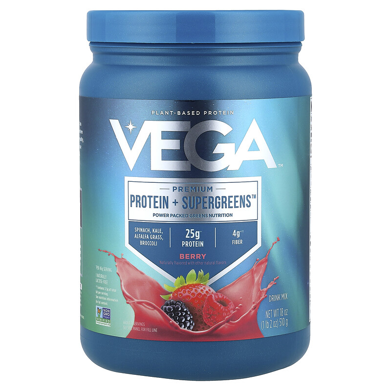 베가 Protein Supergreens 믹스 베리 맛 510g - 메인 이미지