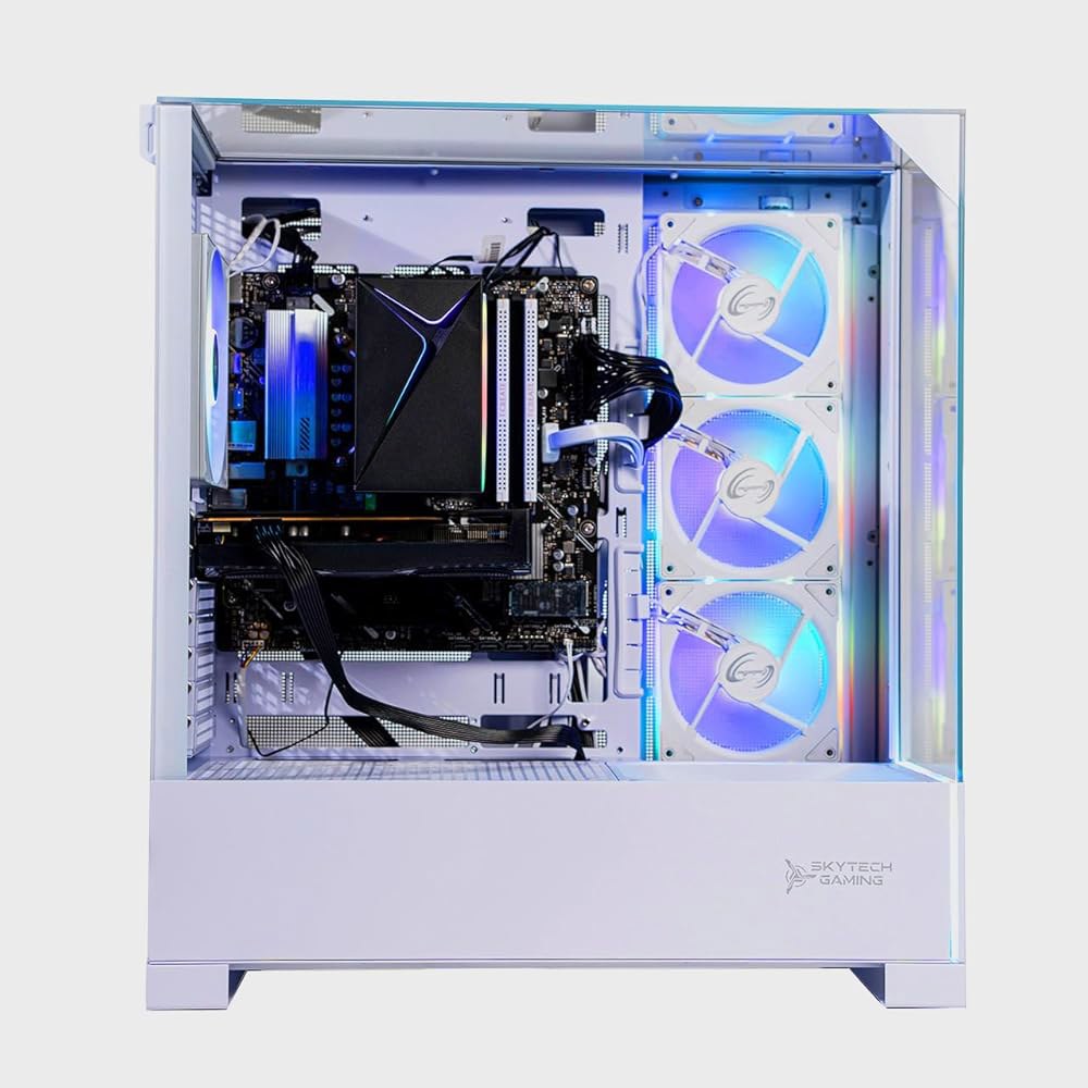 스카이테크 게이밍 아치엔젤 5 PC, AMD 라이젠 7 7700 3.8GHz, 엔비디아 RTX 5060, 1TB NVMe SSD, 32GB DDR5 RAM 6000, 750W 골드 - 상세 이미지 2
