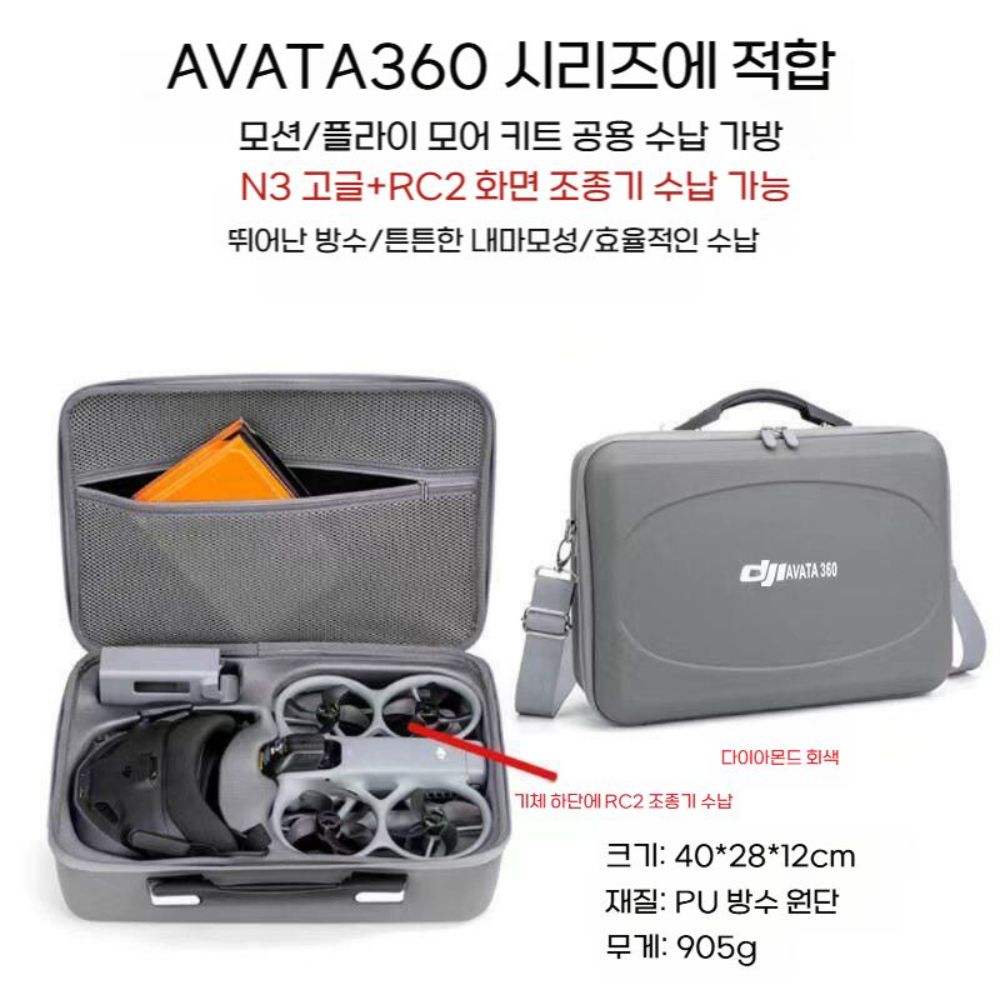 아바타360 수납 가방 휴대용 숄더백 백팩 방수 크로스백 스트랩 - 상세 이미지 2
