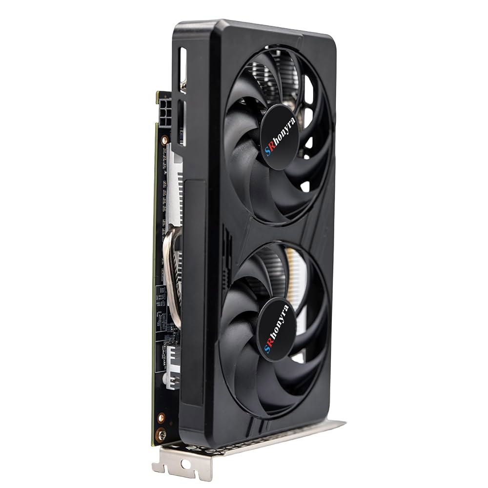SRhonyra GTX 1060 3GB 그래픽 카드 192비트 GDDR5 PCIe 3.0 x 16 슬롯 6핀 케이블 커넥터 게이밍 데스크톱 PC 듀얼 폭 2 DP, 1 HDMI - 상세 이미지 2