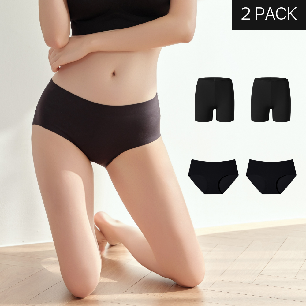 네이버 여성 노라인 무봉제 팬티 심리스 누디 삼각 팬티 모달 2PACK