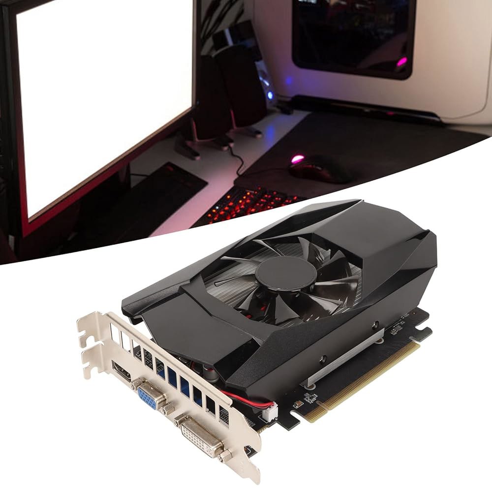 HD 7670 그래픽 카드, 4GB GDDR5 게이밍 카드 128비트 1000MHz 비디오 DirectX 11 GPU, HDML /DP / DVI 업그레이드 컴퓨터 액세서리 - 상세 이미지 2
