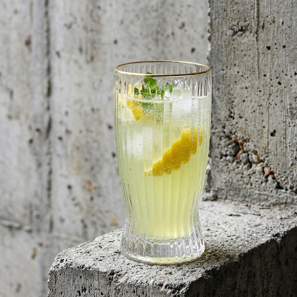 하이드로 유리 맥주 물 하이볼 아이스 커피 아메리카노 잔 컵 375ml, 1개, 골드 - 상품 이미지