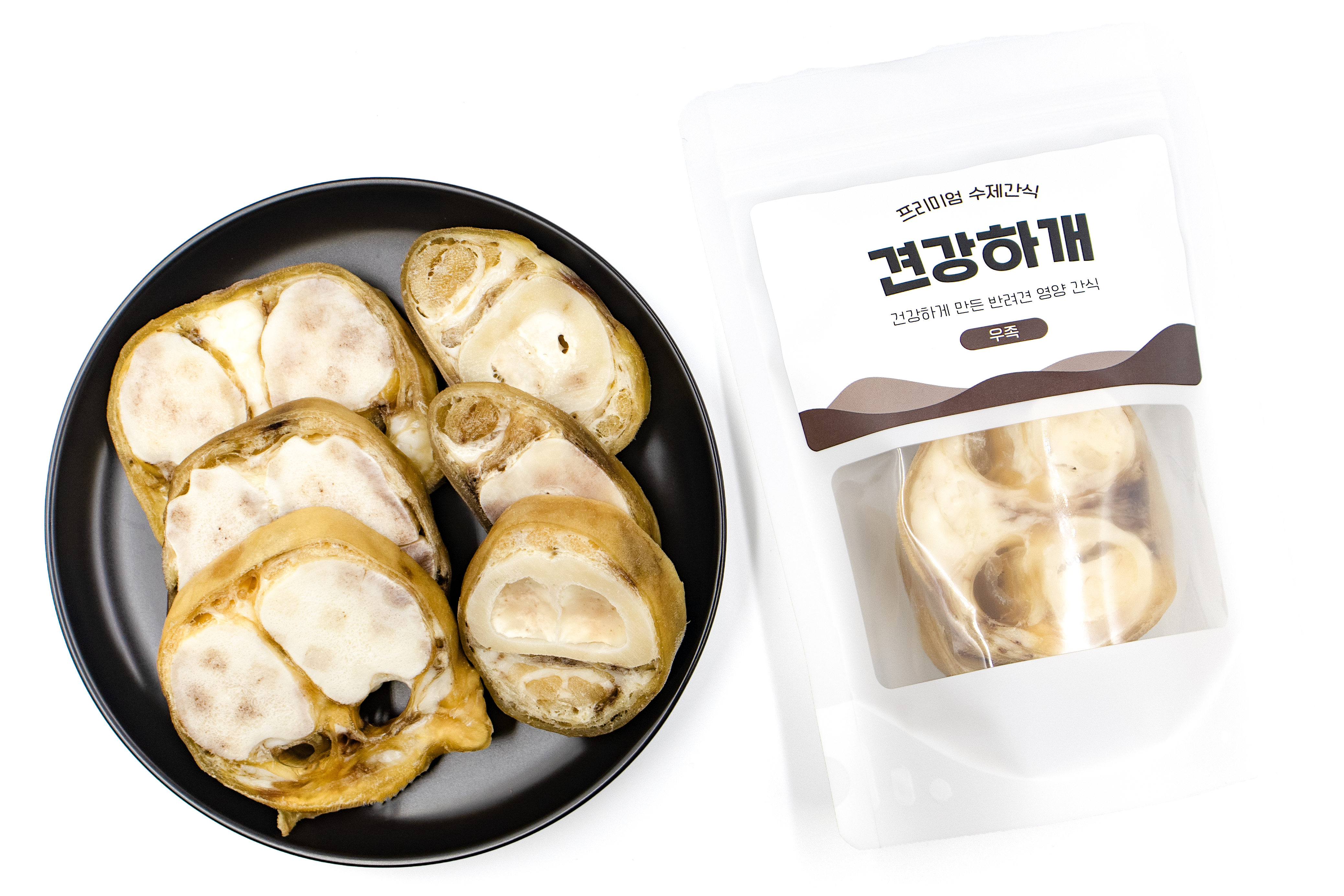강아지 수제간식 국내산 우족 2p - 상품 이미지